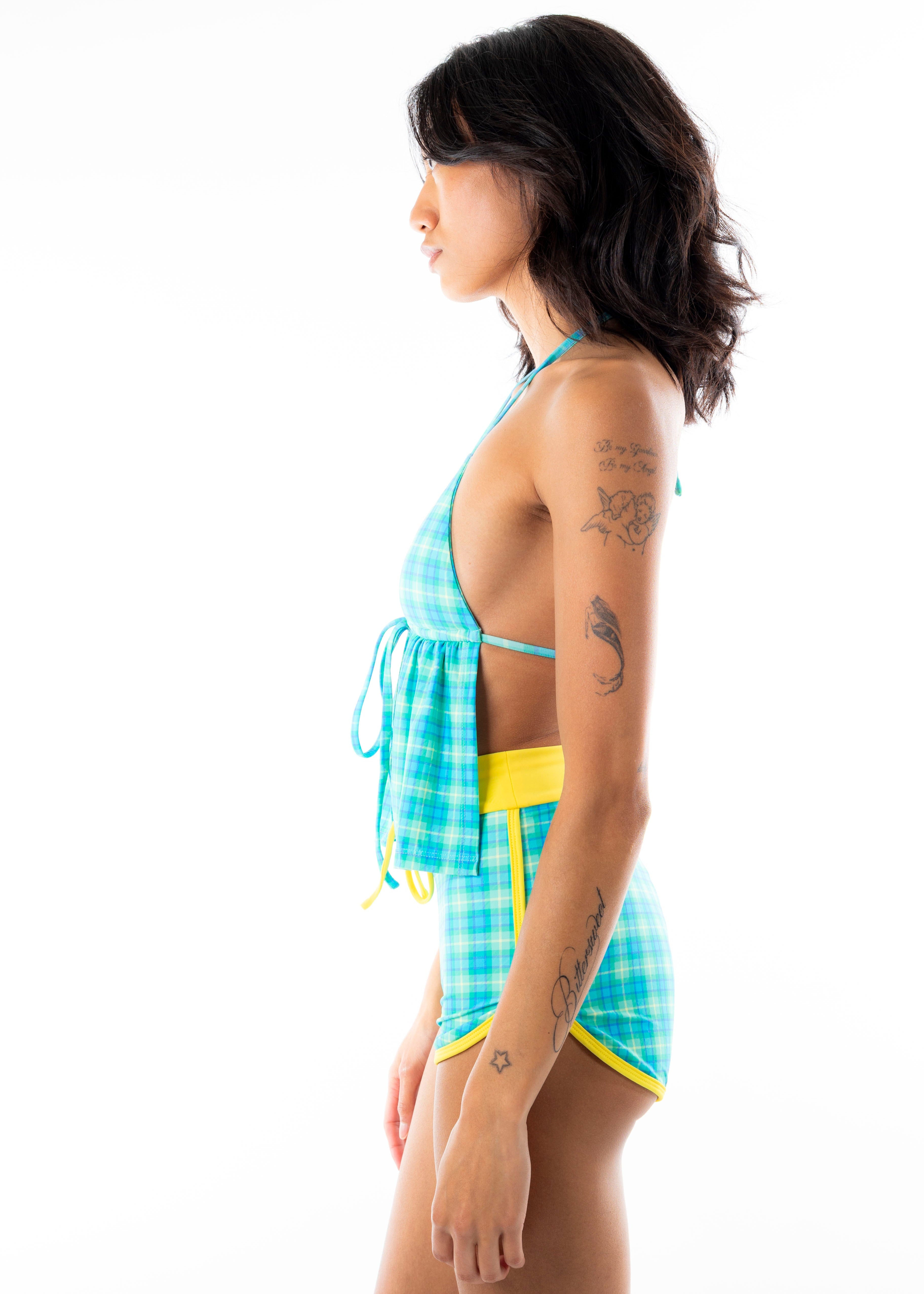 Lola Tankini Top - Summer Plaid