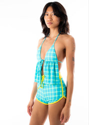 Lola Tankini Top - Summer Plaid