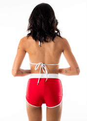 Ziggy Swim Shorts - Red/White