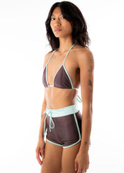 Ziggy Swim Shorts - Espresso/Teal