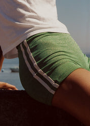 Bella Swim Shorts - Green/Cream