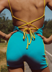Malia One Piece - Turquoise/Yellow