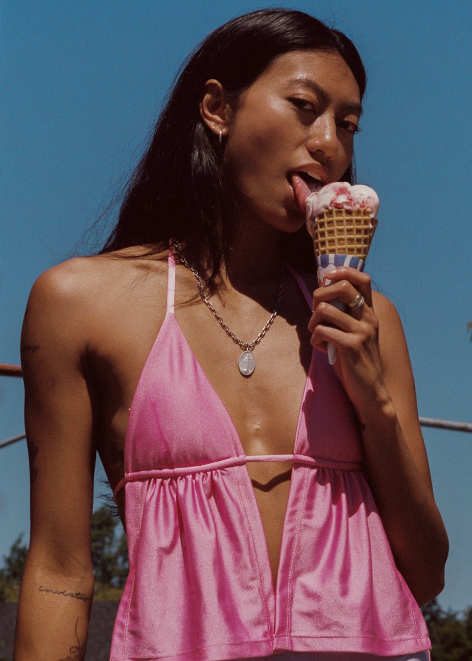 Lola Tankini Top - Bubblegum Pink