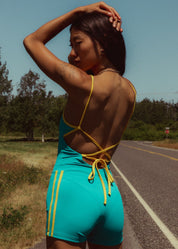 Malia One Piece - Turquoise/Yellow