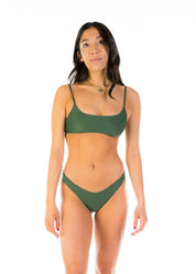 Claire Top - Forest Green